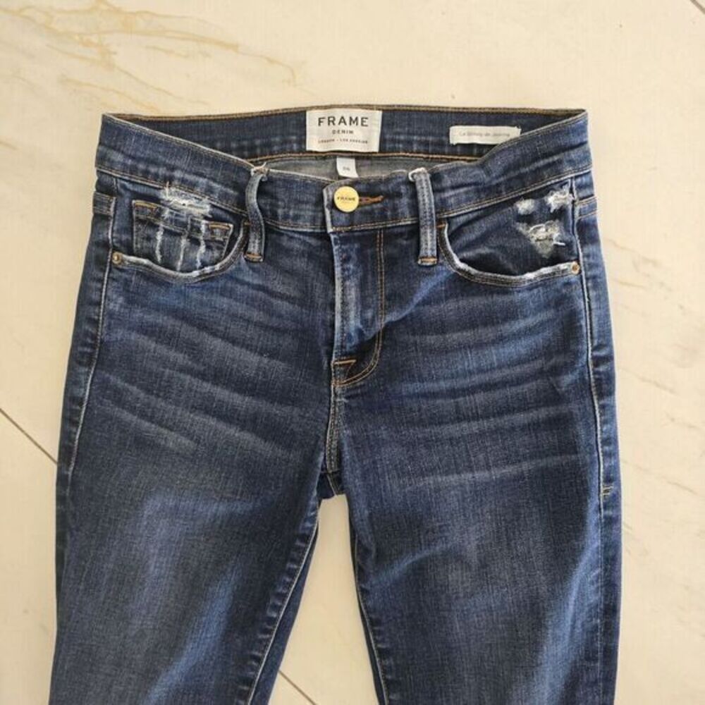 Frame Denim Women's Le Skinny De Jeanne Jeans Crop Size 26